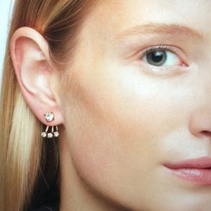 Kate Spade Dainty Sparklers Ear Jacket Earrings
